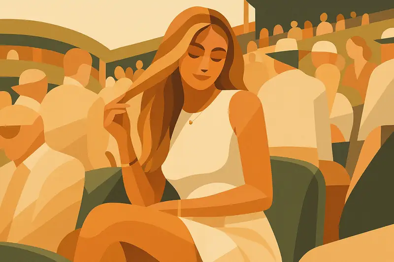 Influencer en Wimbledon